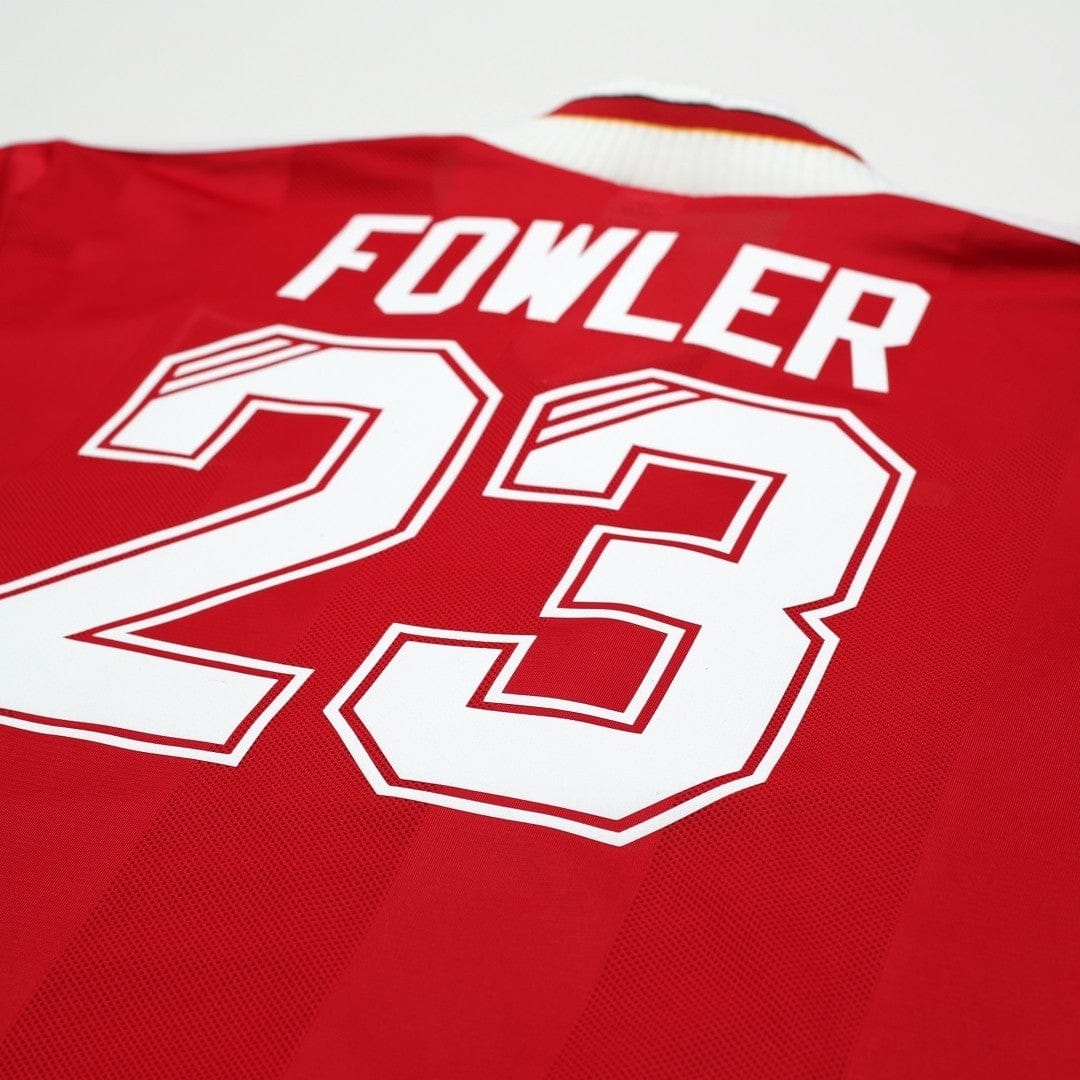 1995/96 Fowler #23 Liverpool Vintage adidas Home Football Shirt (XL)