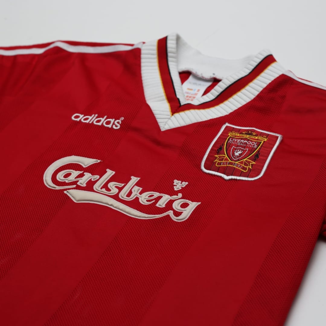 1995/96 Fowler #23 Liverpool Vintage adidas Home Football Shirt (XLB/XS)