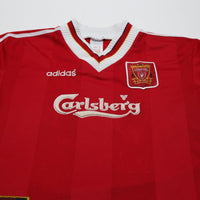 1995/96 Fowler #23 Liverpool Vintage adidas Home Football Shirt (XLB/XS)