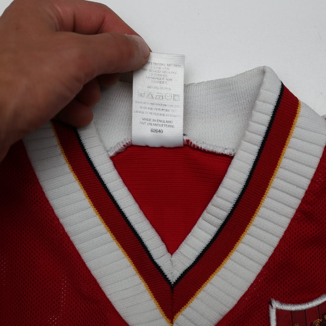 1995/96 Fowler #23 Liverpool Vintage adidas Home Football Shirt (XLB/XS)