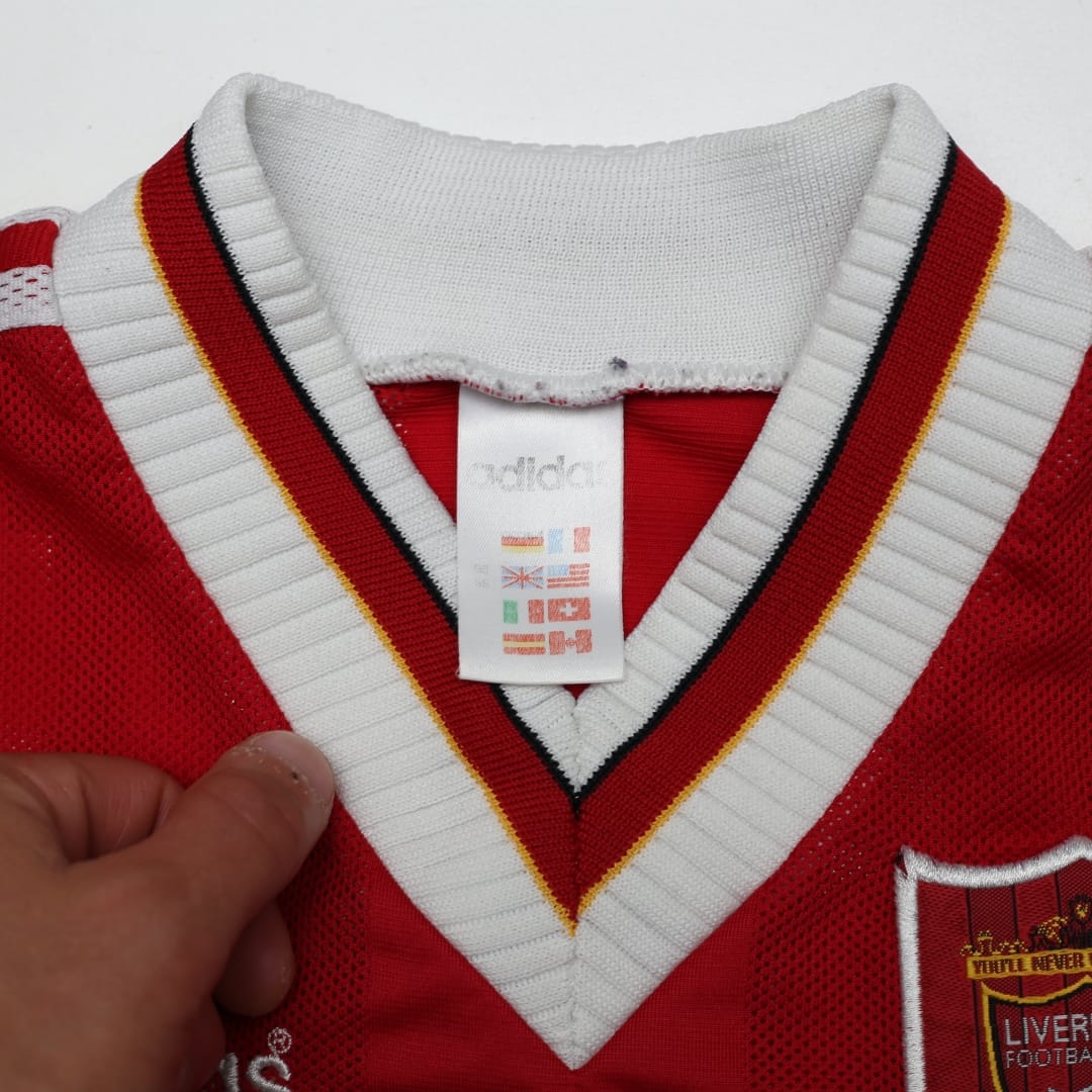 1995/96 Fowler #23 Liverpool Vintage adidas Home Football Shirt (XLB/XS)