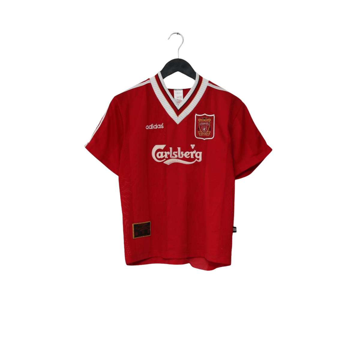 1995/96 Fowler #23 Liverpool Vintage adidas Home Football Shirt (XLB/XS)