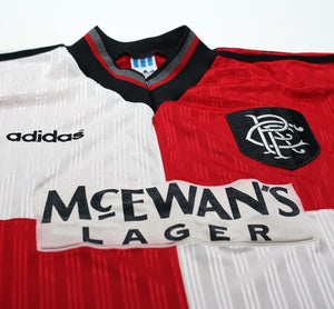 1996/97 GASCOIGNE #8 Rangers Vintage adidas Away Football Shirt