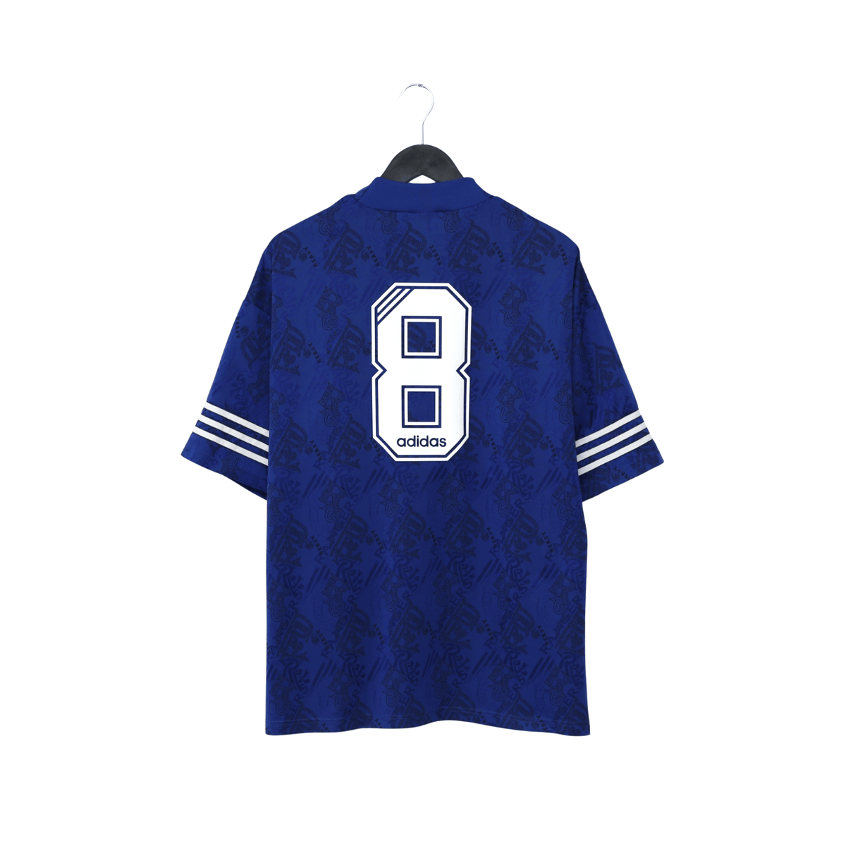 1995/96 Gascoigne #8 Rangers Vintage adidas Home Football Shirt (L)