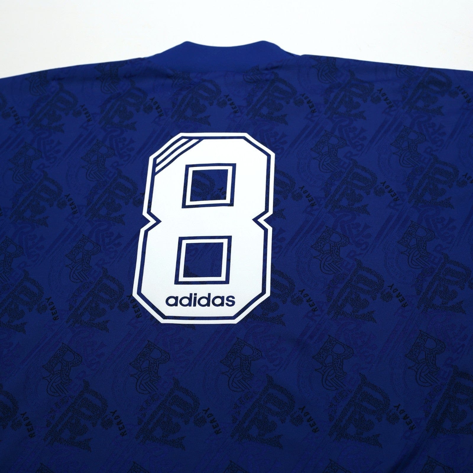 1995/96 Gascoigne #8 Rangers Vintage adidas Home Football Shirt (L)