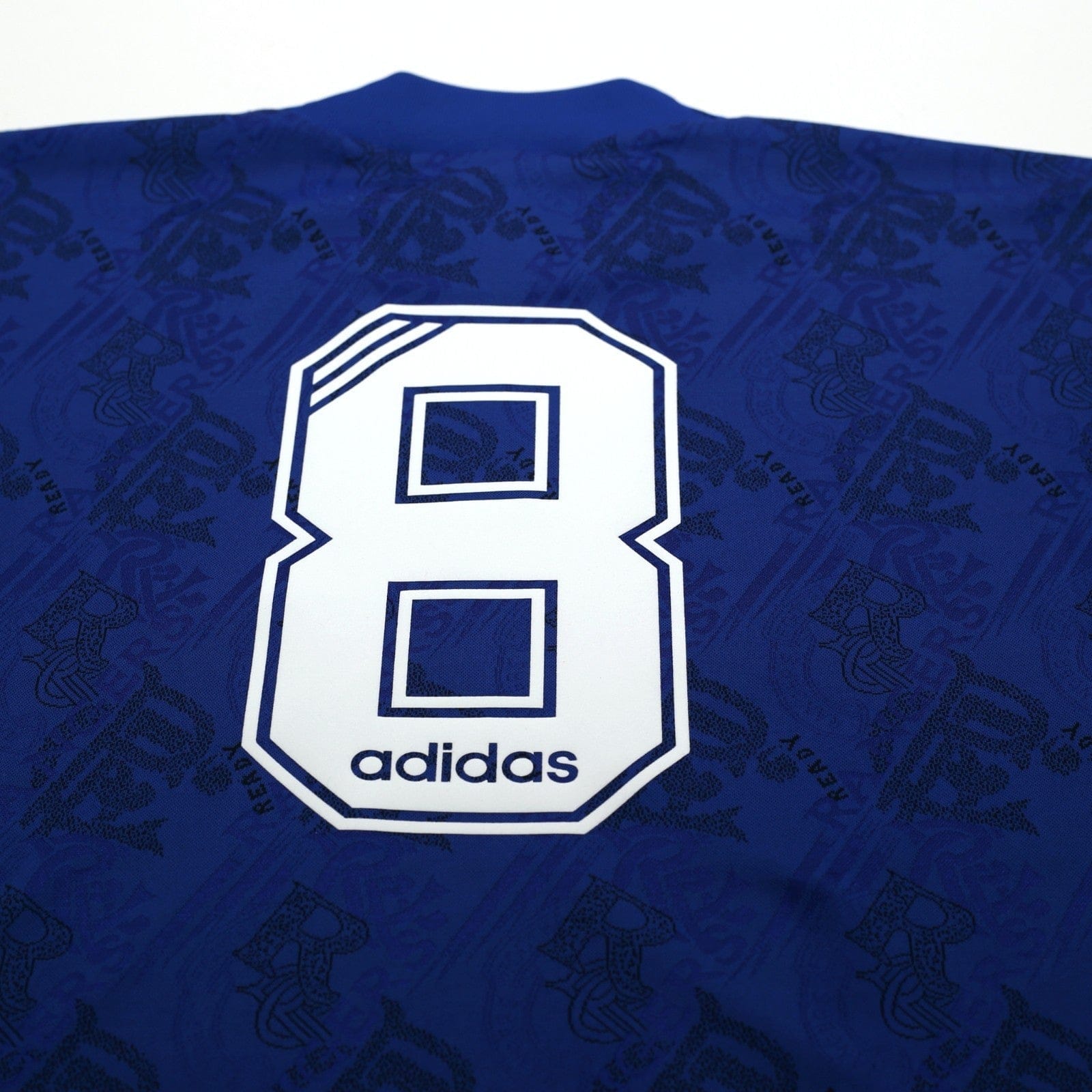 1995/96 Gascoigne #8 Rangers Vintage adidas Home Football Shirt (L)