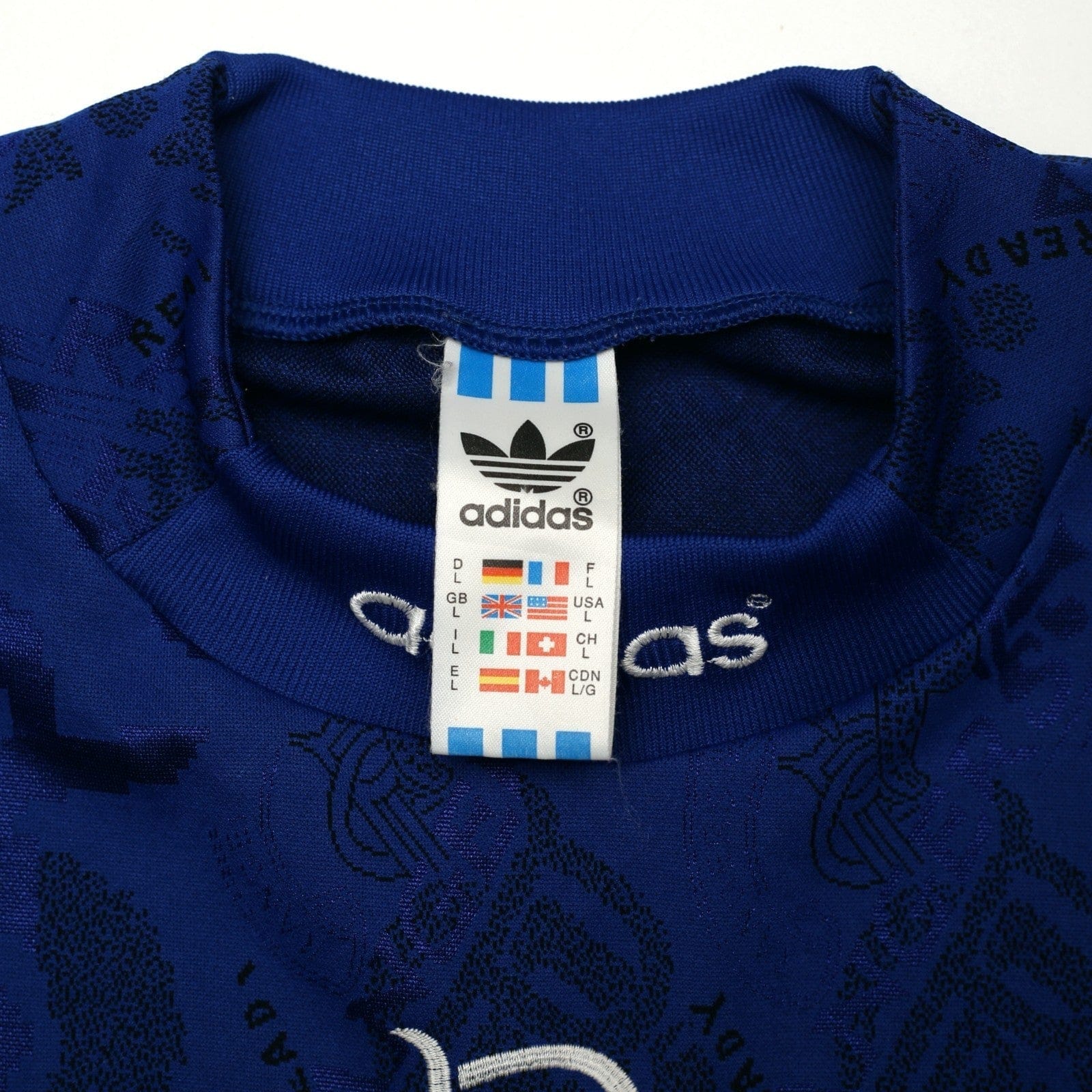1995/96 Gascoigne #8 Rangers Vintage adidas Home Football Shirt (L)
