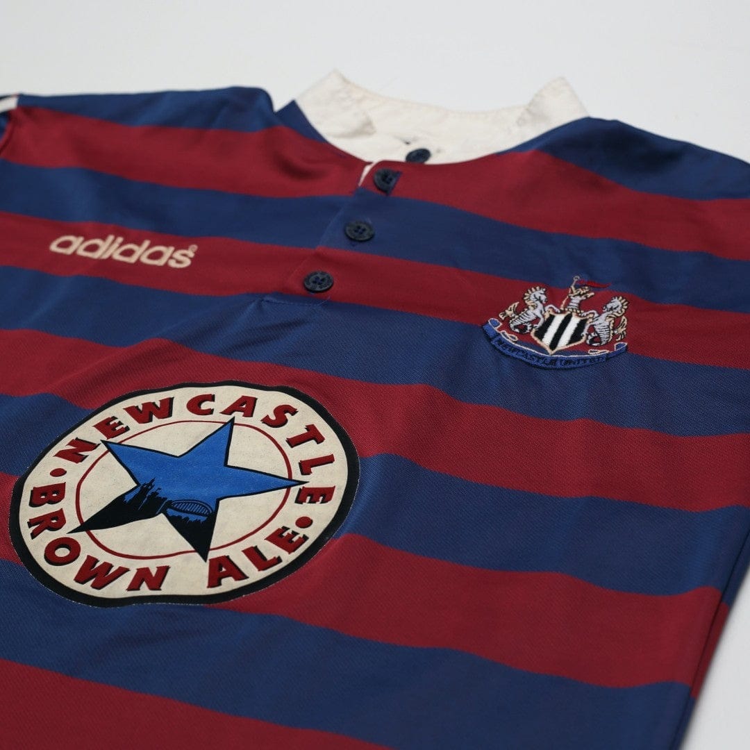 1995/96 Ginola #14 Newcastle United Vintage adidas Away Football Shirt (S)