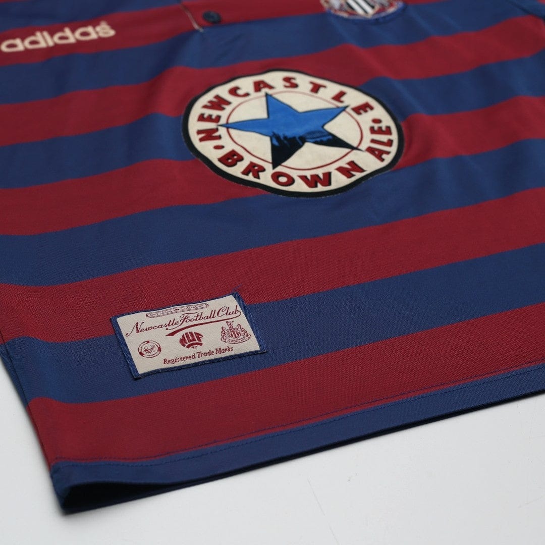 1995/96 Ginola #14 Newcastle United Vintage adidas Away Football Shirt (S)