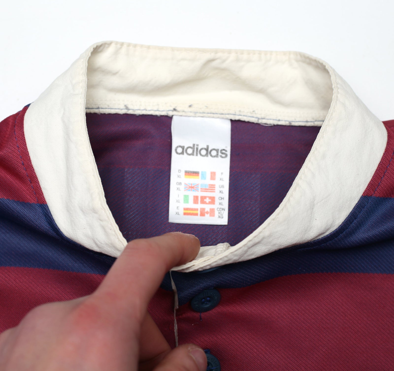 1995/96 Ginola #14 Newcastle United Vintage adidas Away Football Shirt (XL)