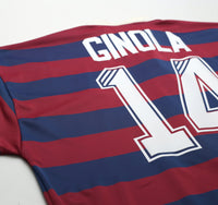 1995/96 Ginola #14 Newcastle United Vintage adidas Away Football Shirt (XL)