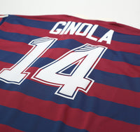 1995/96 Ginola #14 Newcastle United Vintage adidas Away Football Shirt (XL)