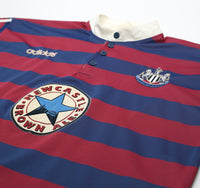1995/96 Ginola #14 Newcastle United Vintage adidas Away Football Shirt (XL)