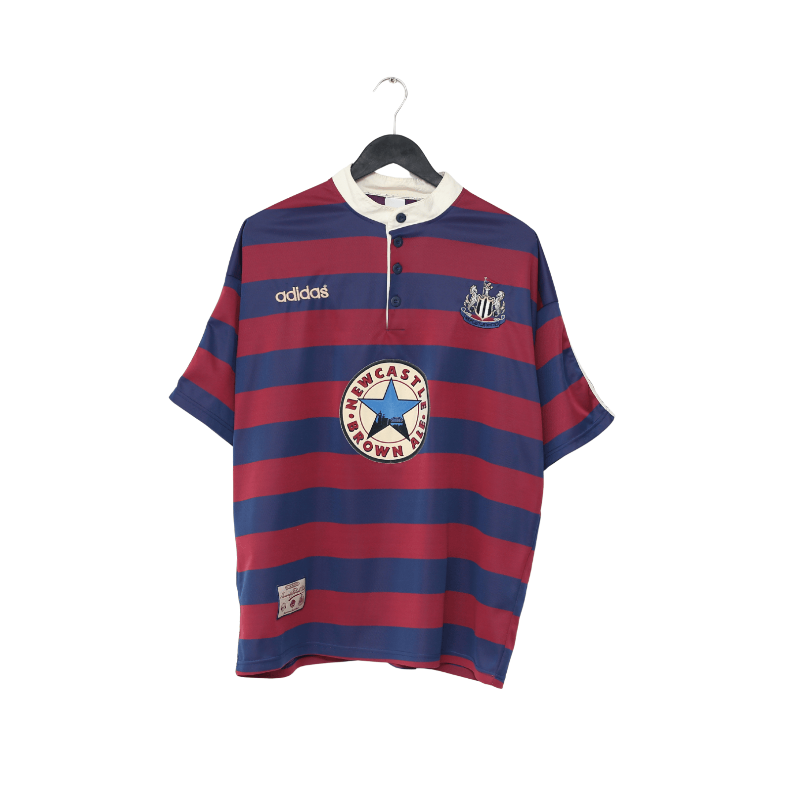 1995/96 Ginola #14 Newcastle United Vintage adidas Away Football Shirt (XL)