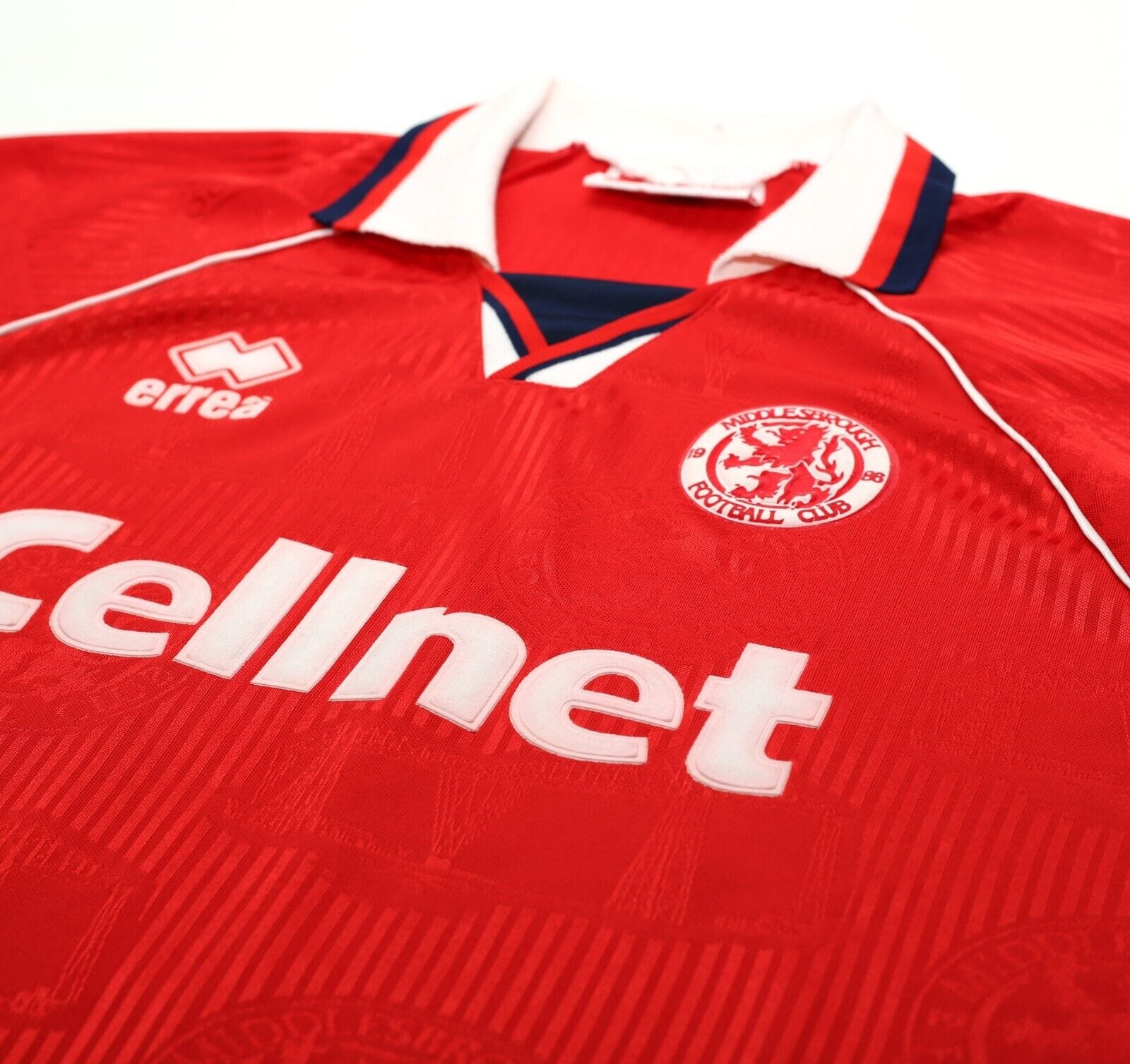 1995/96 JUNINHO #25 Middlesbrough Vintage Errea Home Football Shirt (XL)