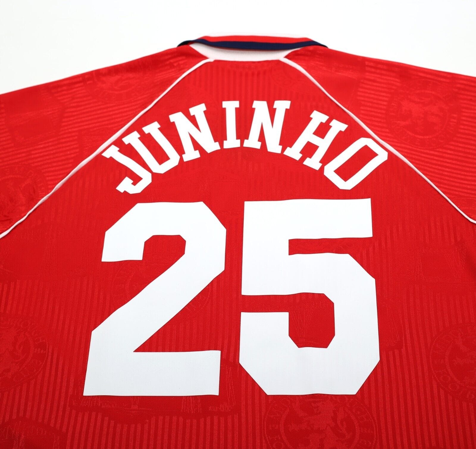 1995/96 JUNINHO #25 Middlesbrough Vintage Errea Home Football Shirt (XL)