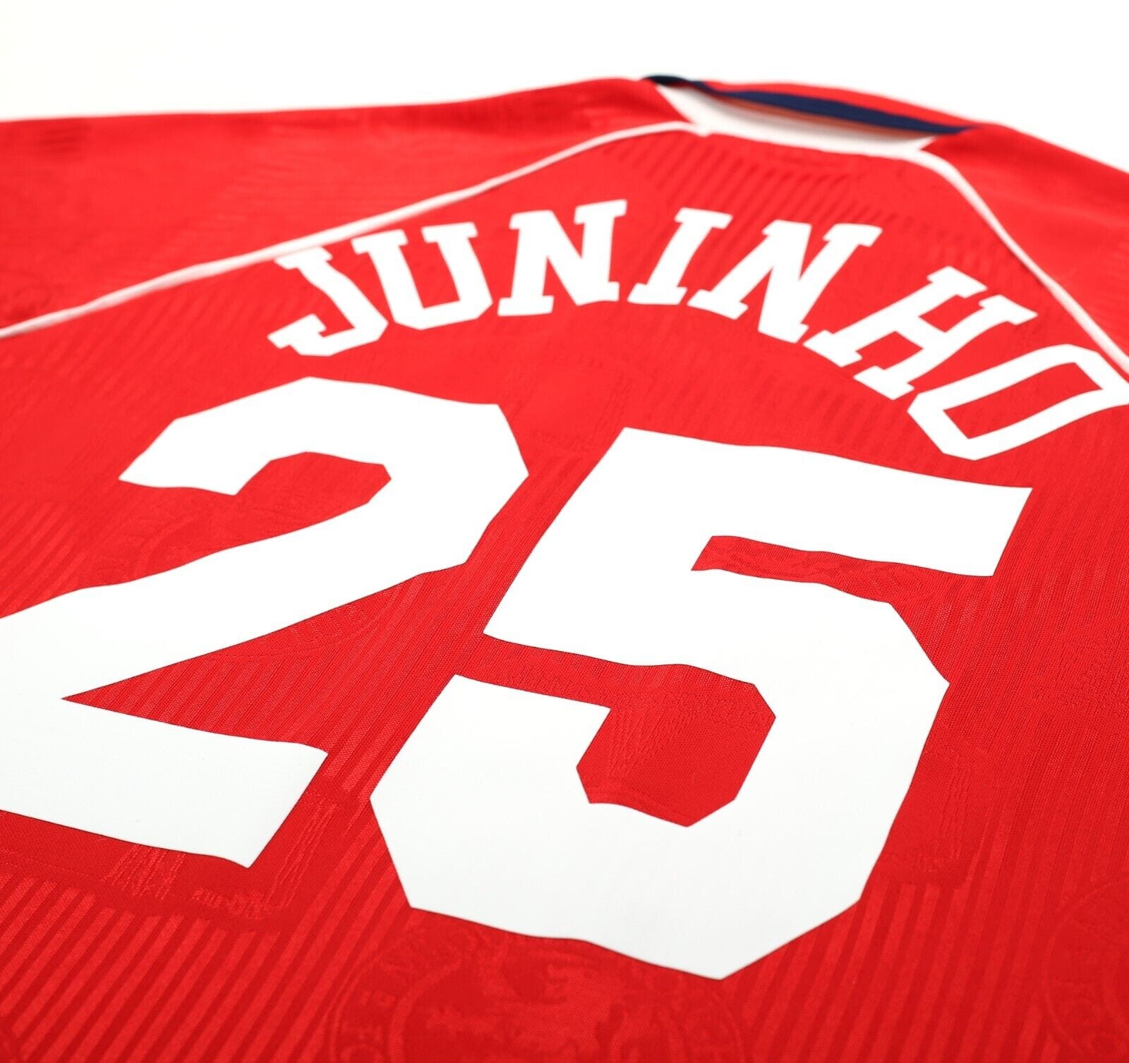 1995/96 JUNINHO #25 Middlesbrough Vintage Errea Home Football Shirt (XL)