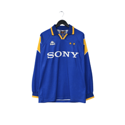 1995/96 Juventus Vintage Kappa Long Sleeve Away Football Shirt (L)