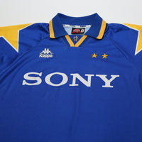 1995/96 Juventus Vintage Kappa Long Sleeve Away Football Shirt (L)