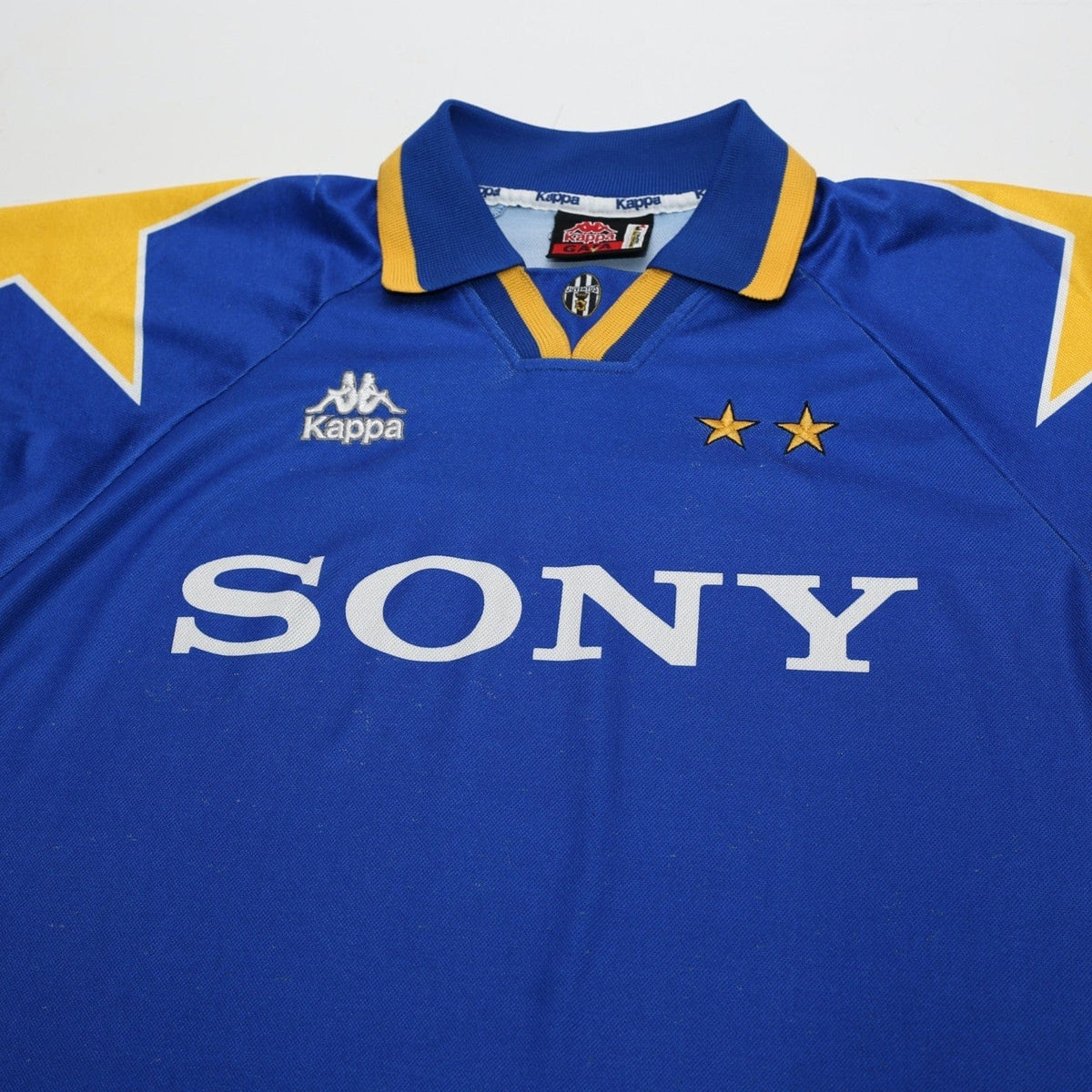 1995/96 Juventus Vintage Kappa Long Sleeve Away Football Shirt (L)