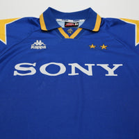 1995/96 Juventus Vintage Kappa Long Sleeve Away Football Shirt (L)