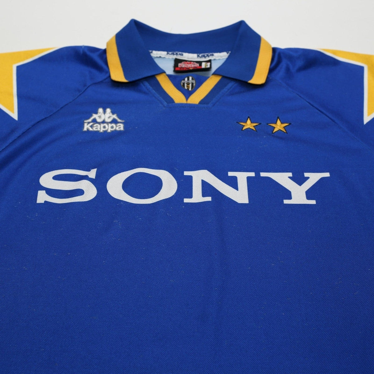 1995/96 Juventus Vintage Kappa Long Sleeve Away Football Shirt (L)