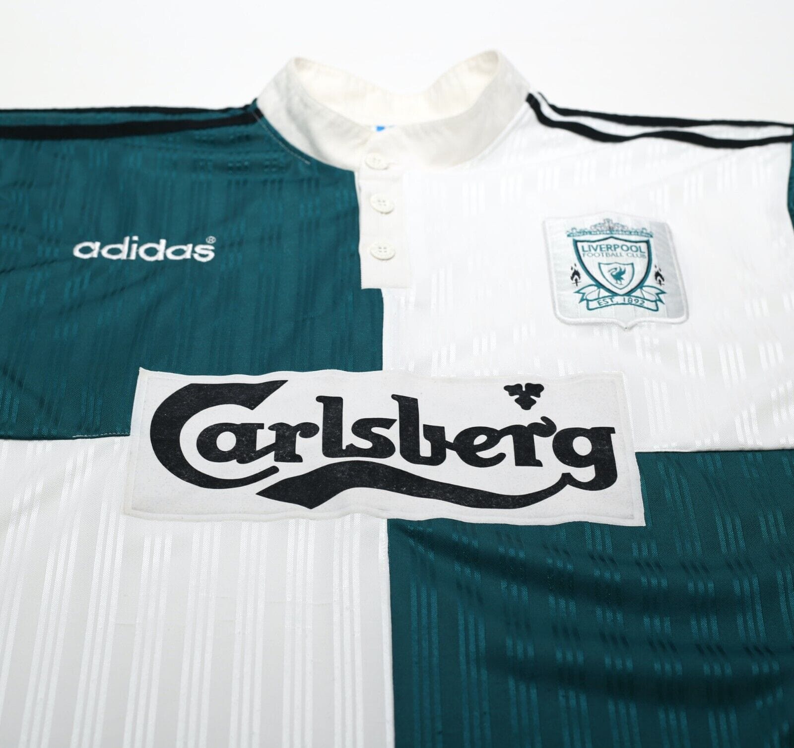 1995/96 LIVERPOOL Vintage adidas Away Football Shirt Jersey (L)