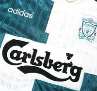 1995/96 LIVERPOOL Vintage adidas Away Football Shirt (S)
