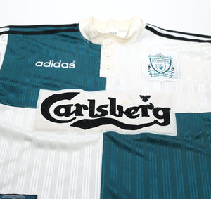 1995/96 LIVERPOOL Vintage adidas Away Football Shirt (S)