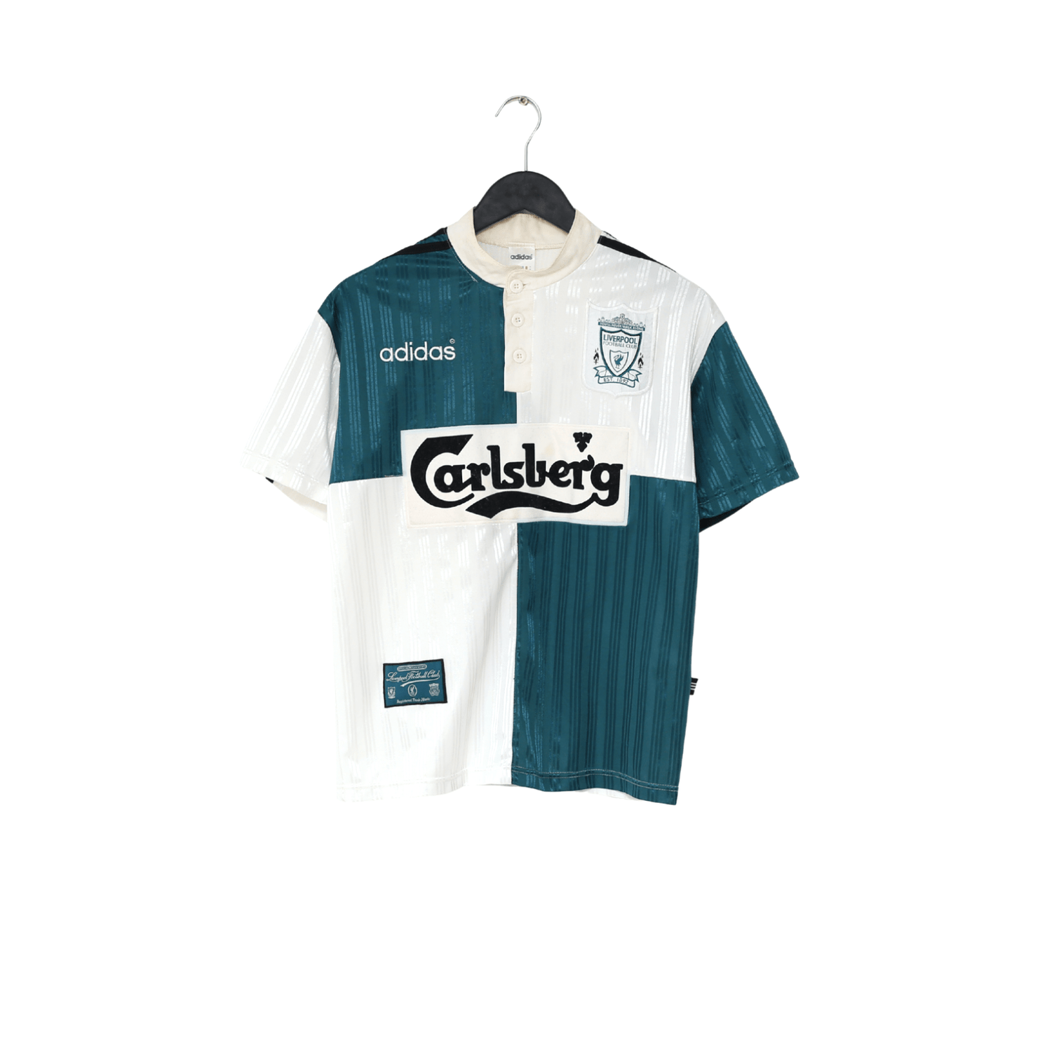 1995/96 LIVERPOOL Vintage adidas Away Football Shirt (S