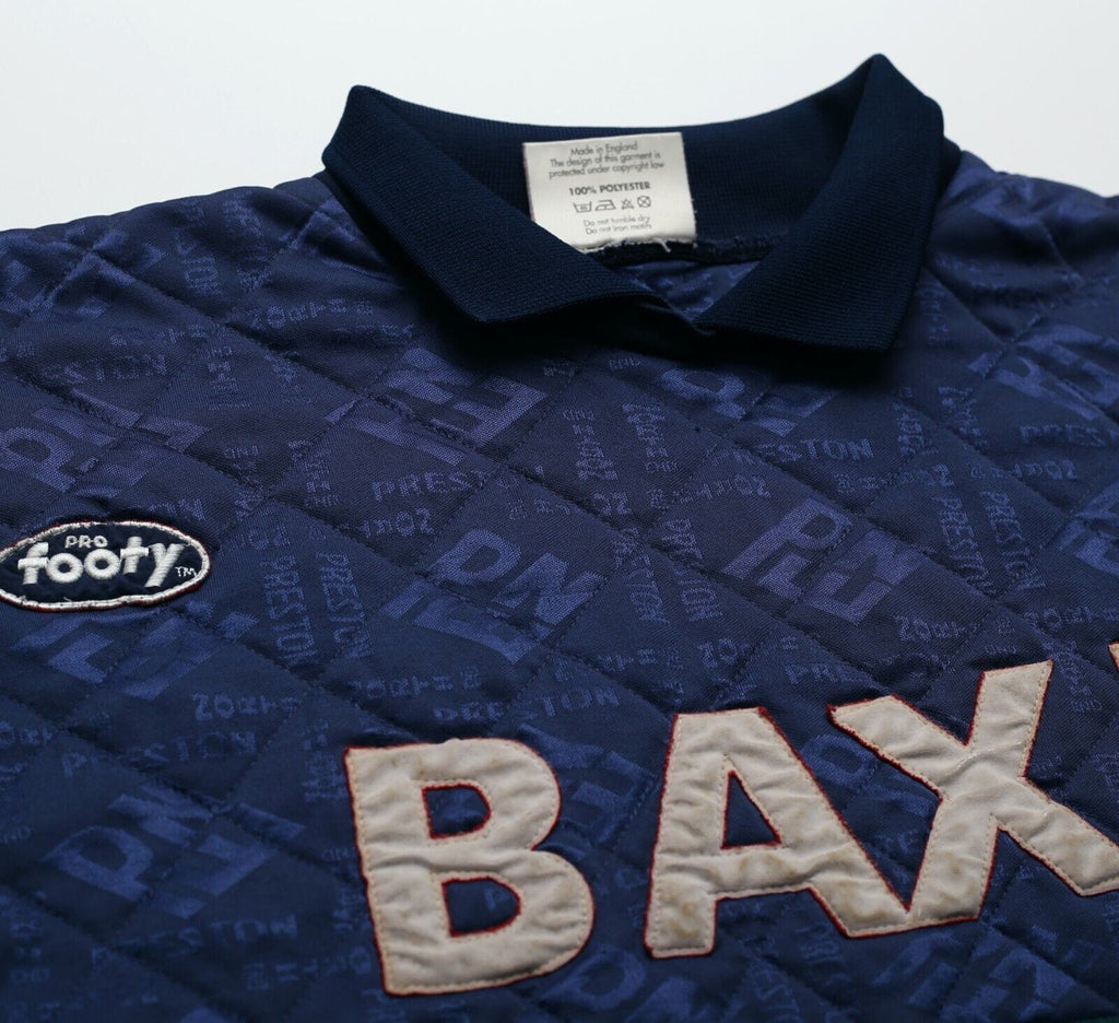 1995/96 LUCAS/VAUGHN #1 Preston North End MATCH WORN GK Football Shirt (XL)