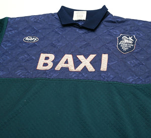 1995/96 LUCAS/VAUGHN #1 Preston North End MATCH WORN GK Football Shirt (XL)