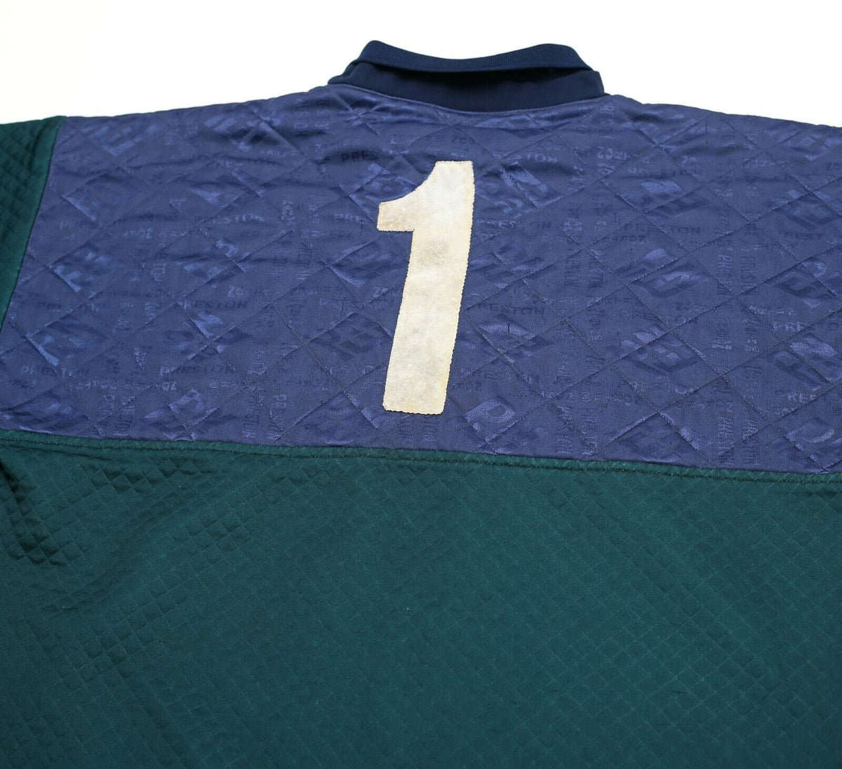 1995/96 LUCAS/VAUGHN #1 Preston North End MATCH WORN GK Football Shirt (XL)