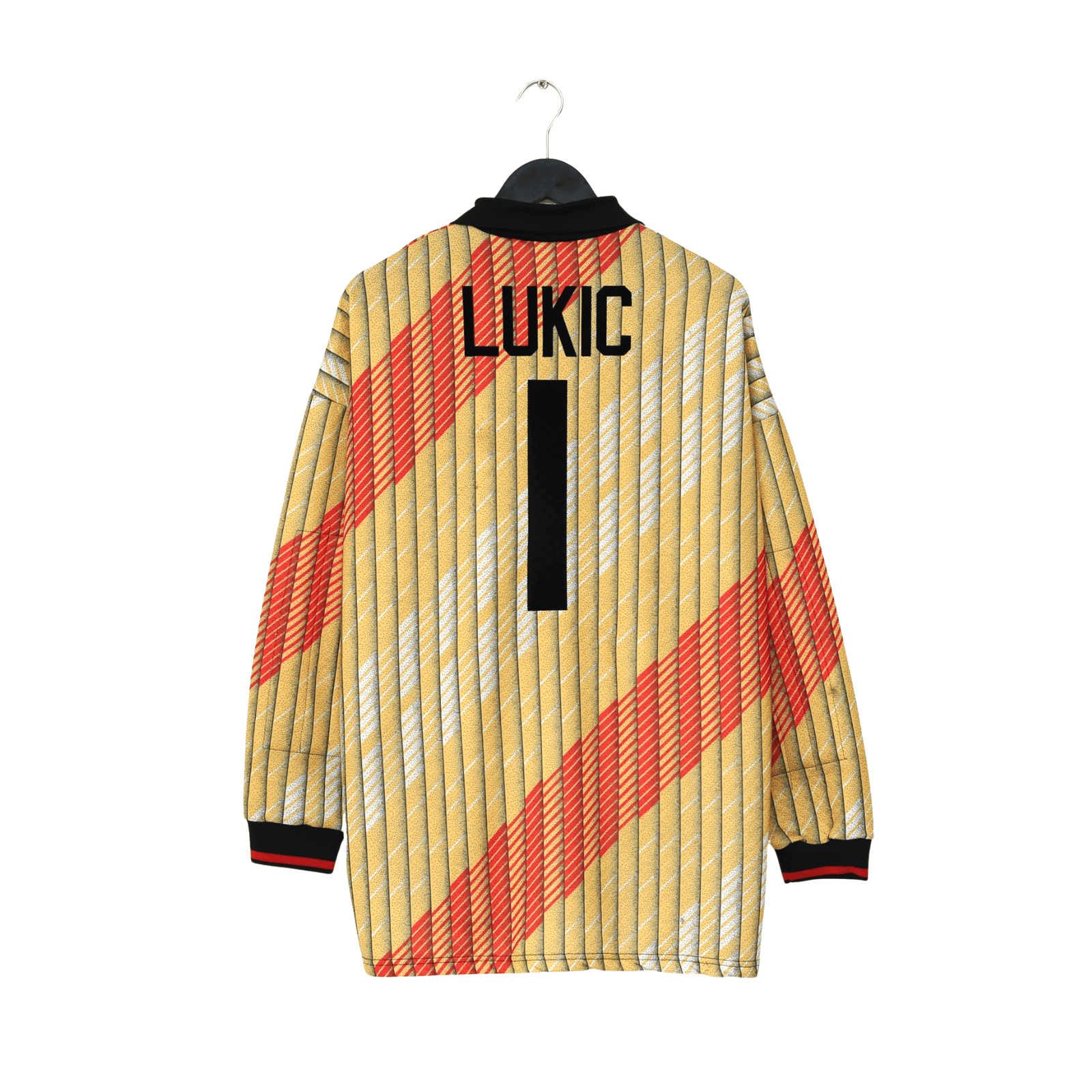 1995/96 Lukic #1 Leeds United Vintage Asics Goalkeeper Football Shirt (XL) GK