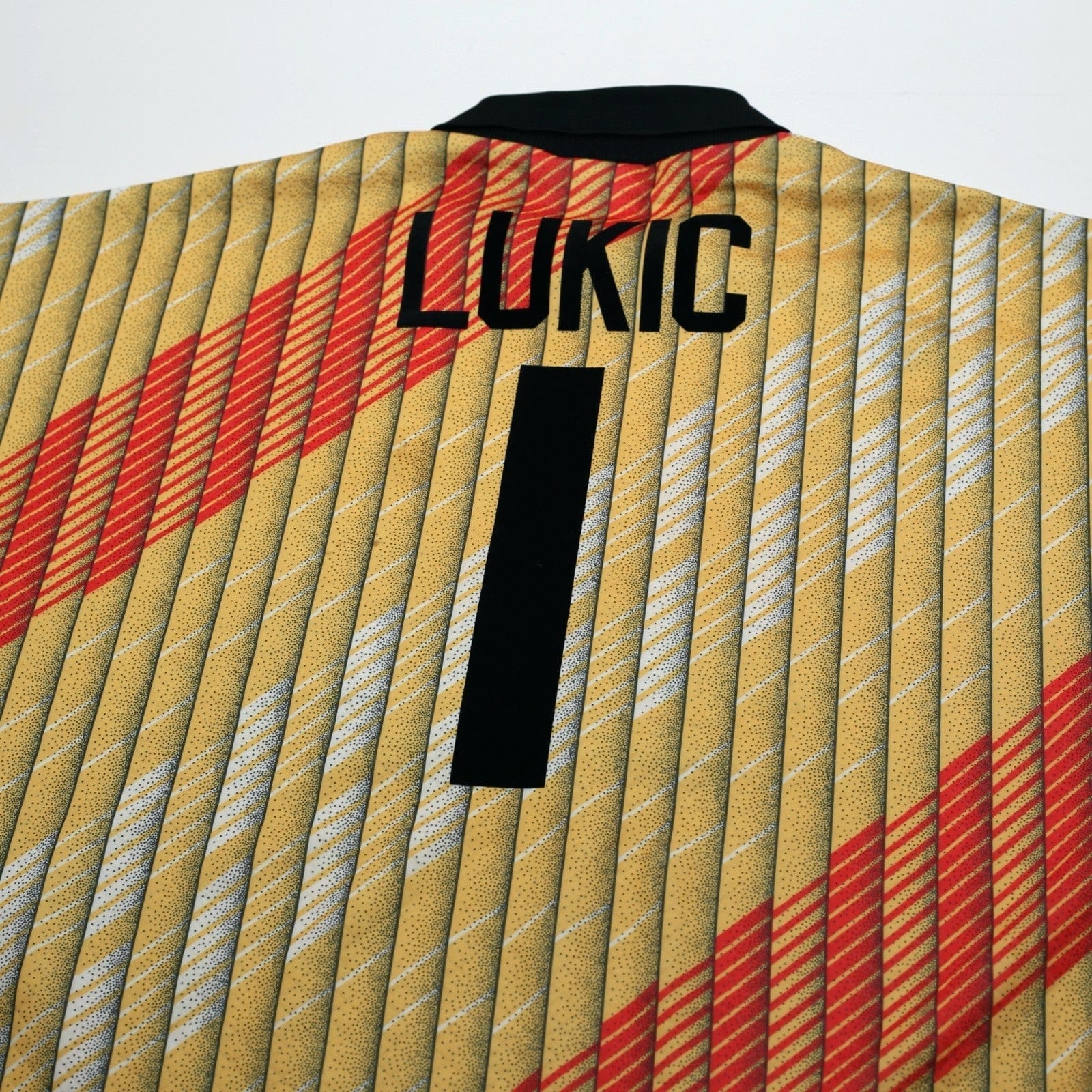 1995/96 Lukic #1 Leeds United Vintage Asics Goalkeeper Football Shirt (XL) GK