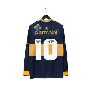 1995/96 Maradona #10 Boca Juniors Olan Reissue Parmalat LS Shirt 40 42 44 BNWT