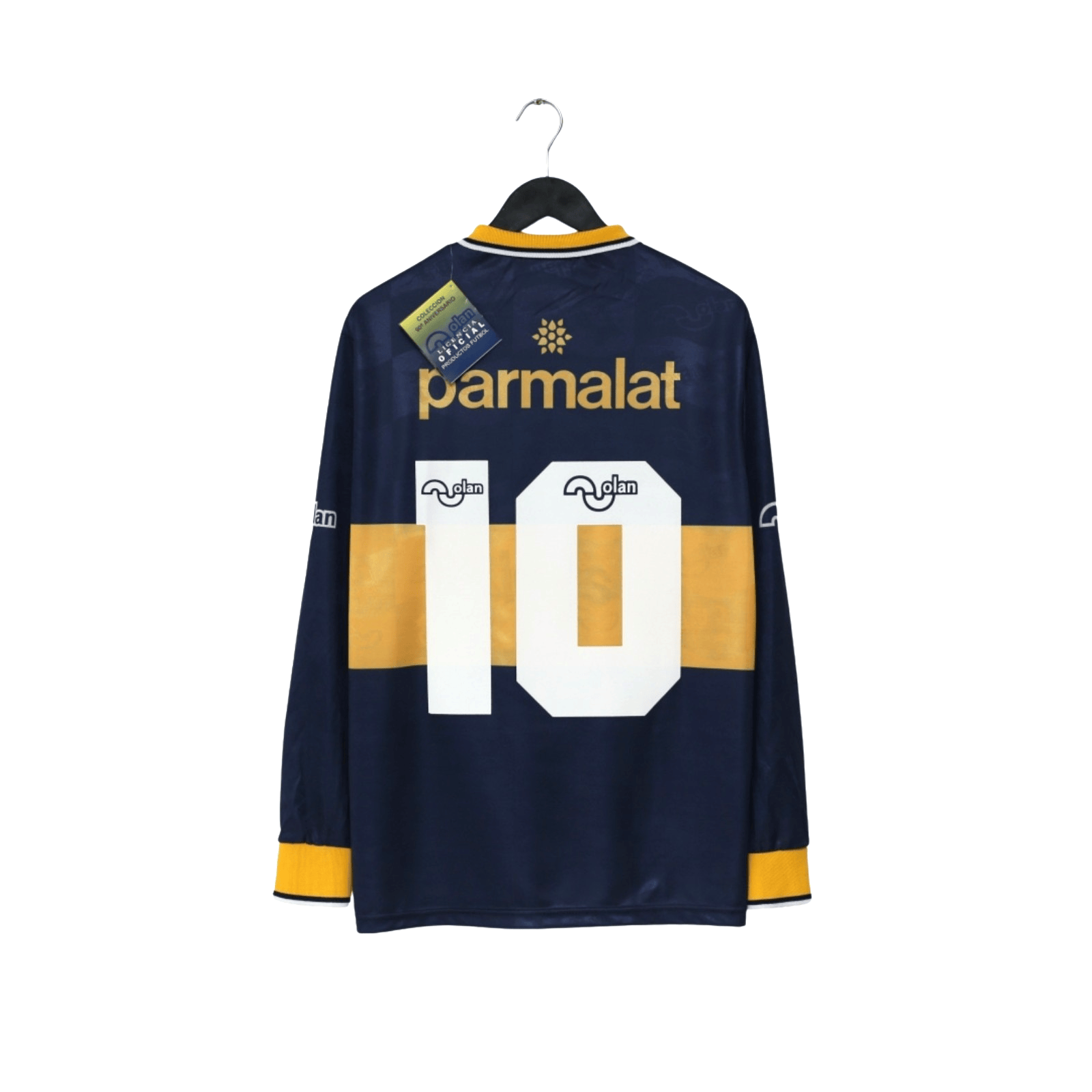 1995/96 Maradona #10 Boca Juniors Olan Reissue Parmalat LS Shirt 40 42 44 BNWT