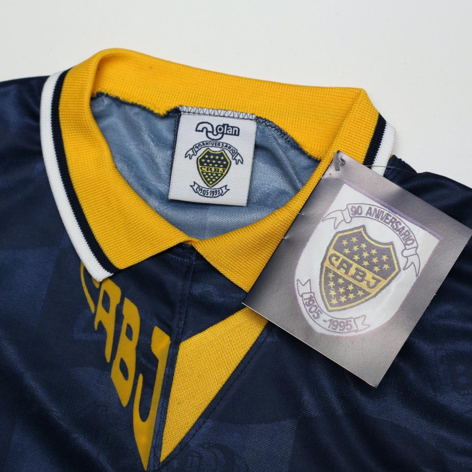1995/96 Maradona #10 Boca Juniors Olan Reissue Parmalat LS Shirt 40 (M) BNWT