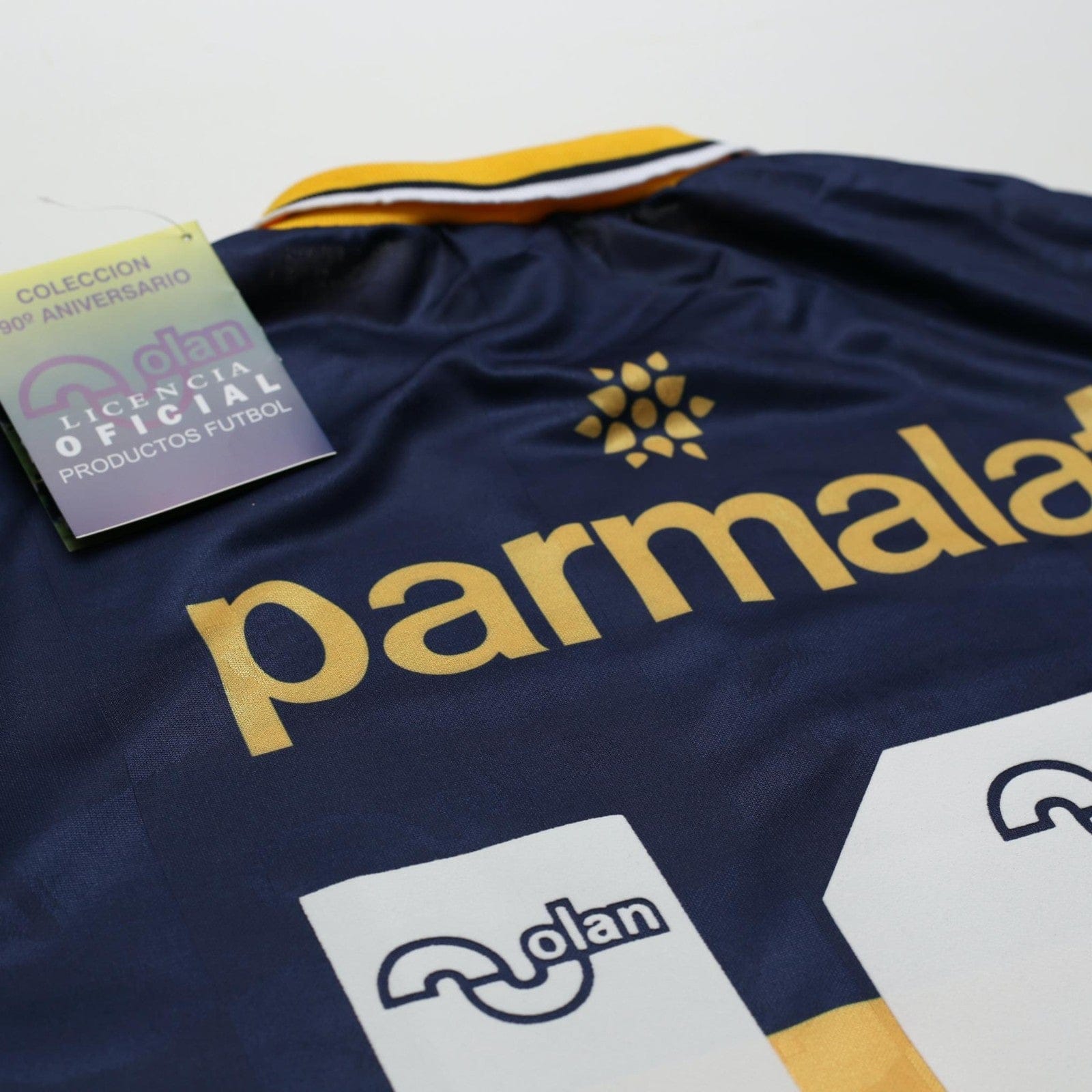 1995/96 Maradona #10 Boca Juniors Olan Reissue Parmalat LS Shirt 40 (M) BNWT