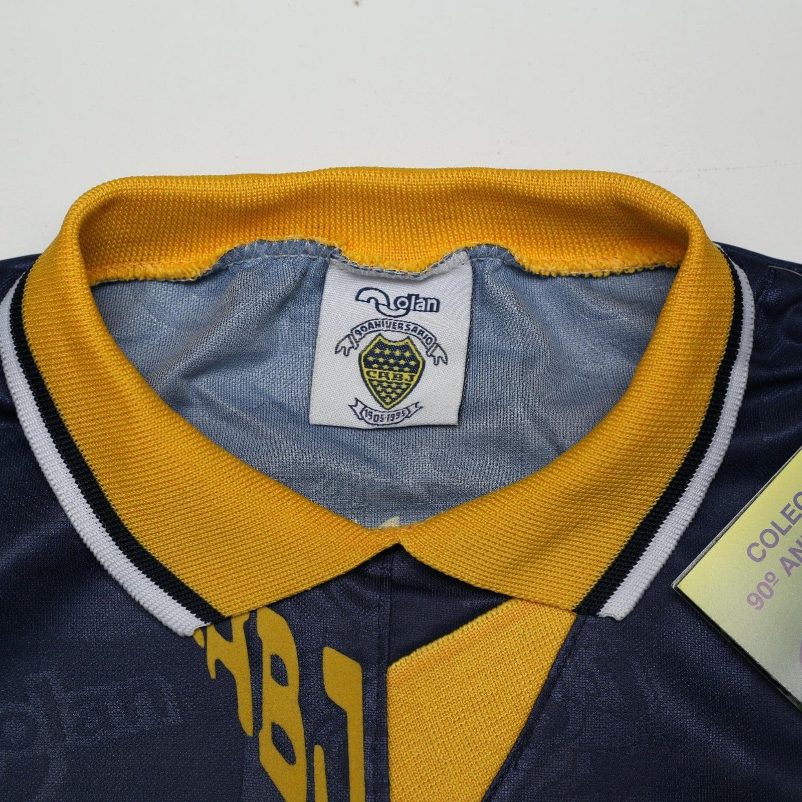 1995/96 Maradona #10 Boca Juniors Olan Reissue Parmalat LS Shirt 40 (M) BNWT