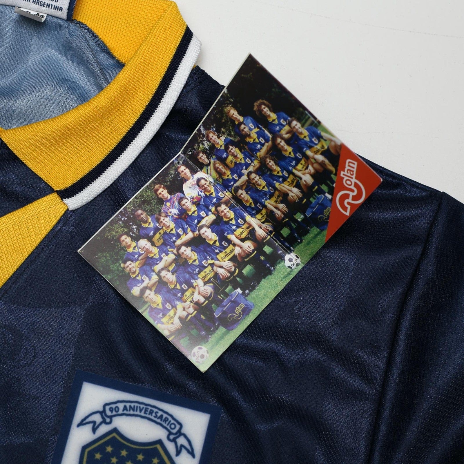 1995/96 Maradona #10 Boca Juniors Olan Reissue Parmalat LS Shirt 40 (M) BNWT