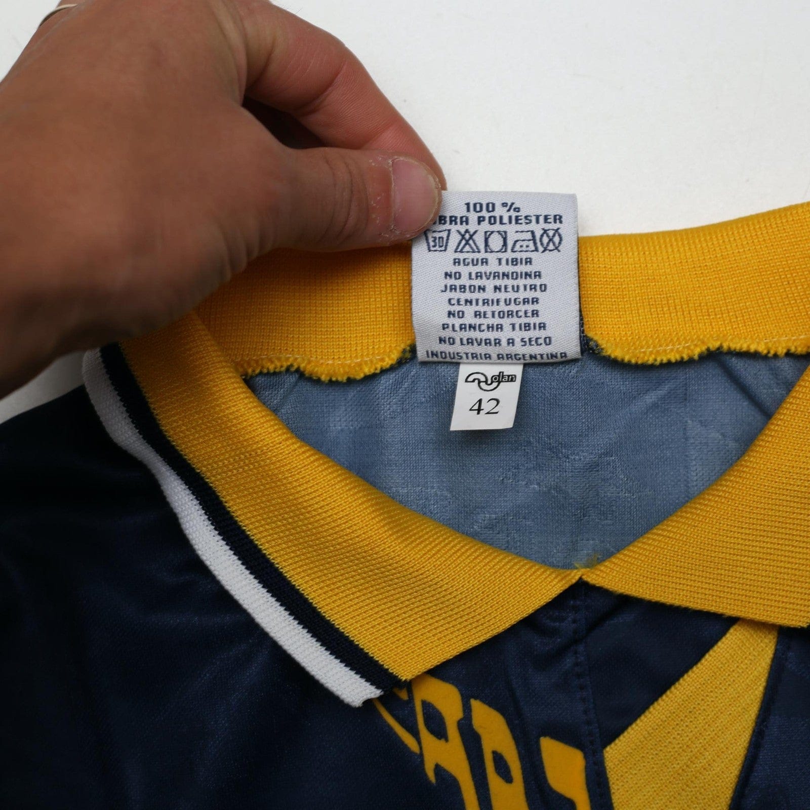 1995/96 Maradona #10 Boca Juniors Olan Reissue Parmalat LS Shirt 42 (L) BNWT