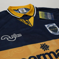 1995/96 Maradona #10 Boca Juniors Olan Reissue Parmalat SS Shirt 40 (M) BNWT