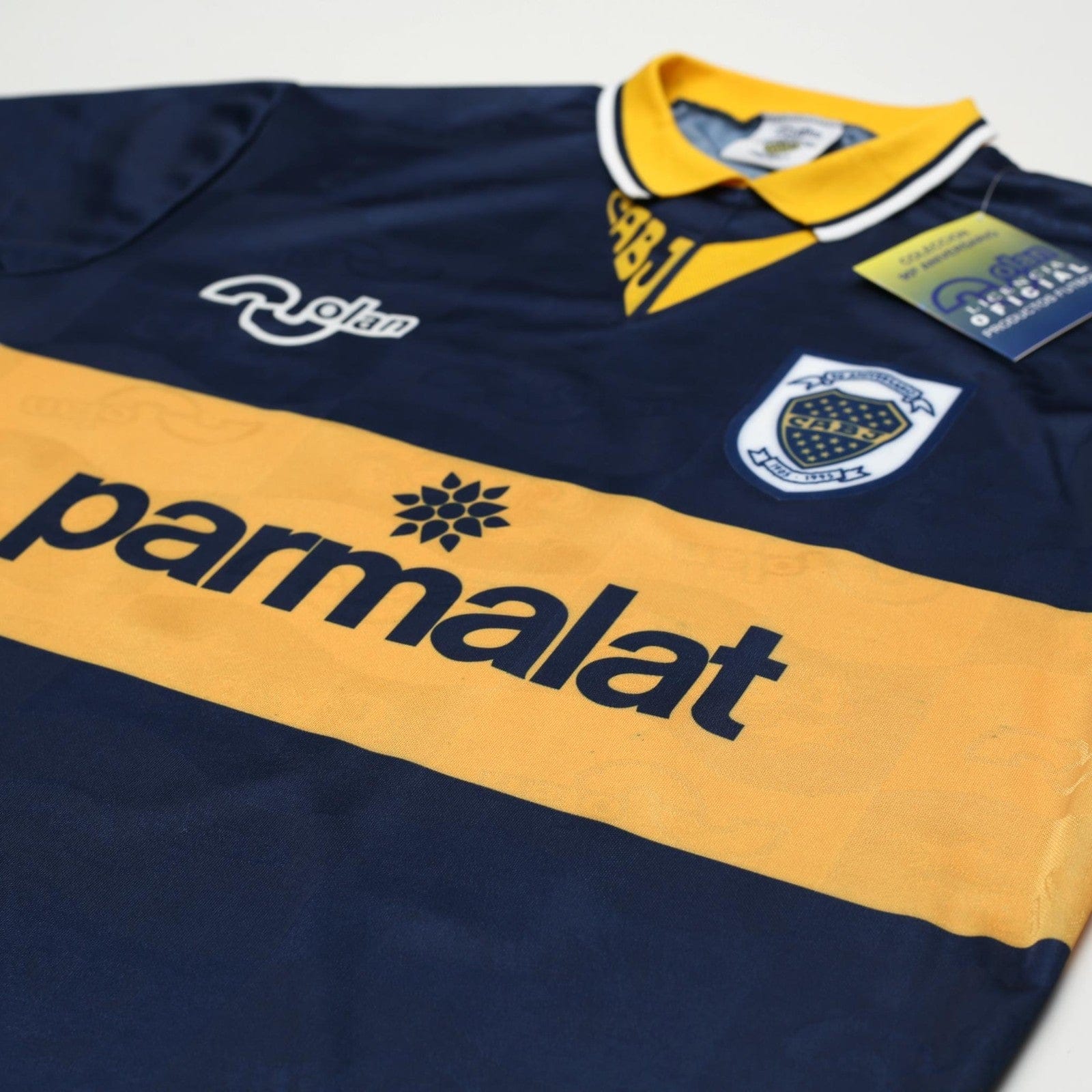 1995/96 Maradona #10 Boca Juniors Olan Reissue Parmalat SS Shirt 40 (M) BNWT