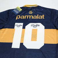 1995/96 Maradona #10 Boca Juniors Olan Reissue Parmalat SS Shirt 42 (L) BNWT