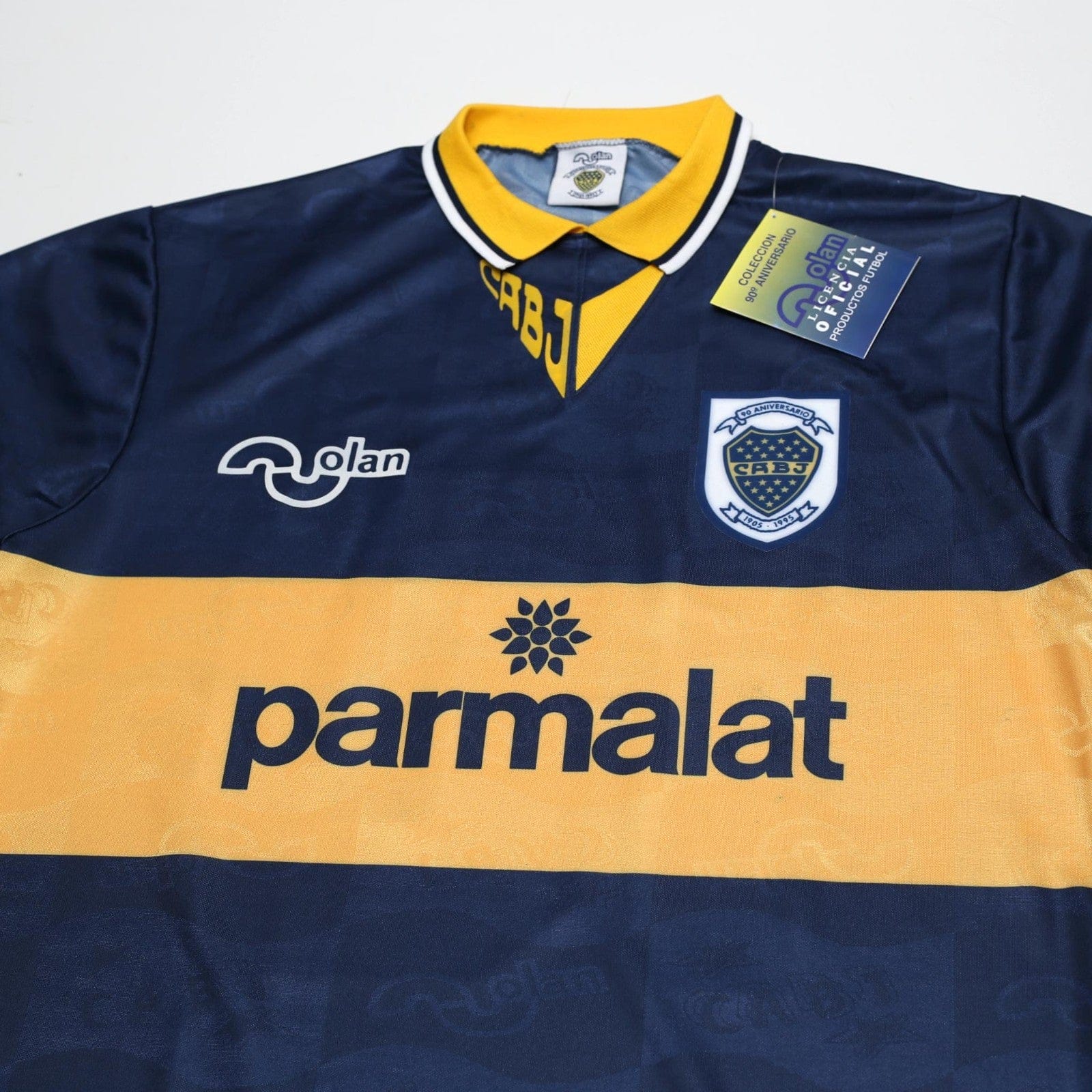 1995/96 Maradona #10 Boca Juniors Olan Reissue Parmalat SS Shirt 44 (XL) BNWT
