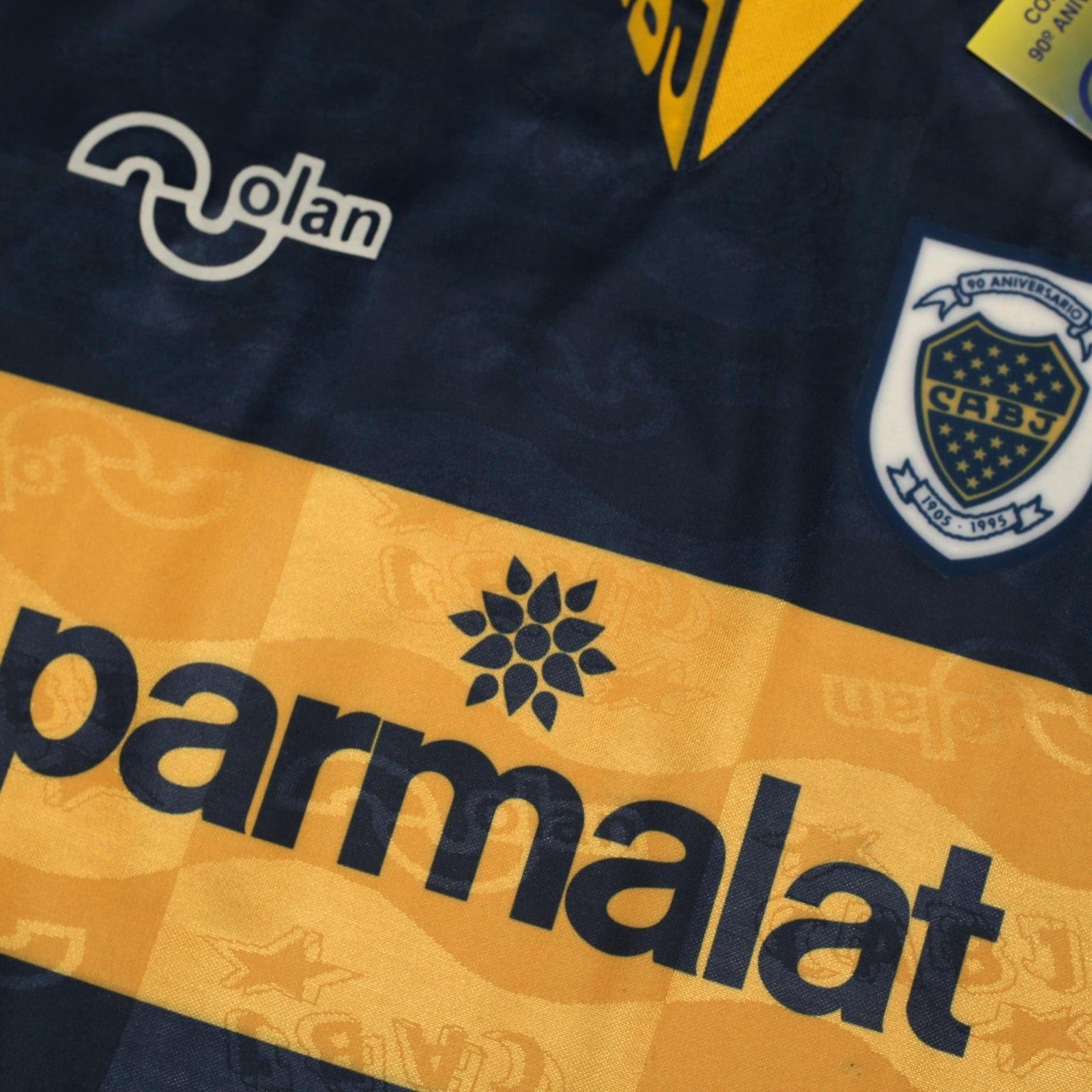 1995/96 Maradona #10 Boca Juniors Olan Reissue Parmalat SS Shirt 44 (XL) BNWT