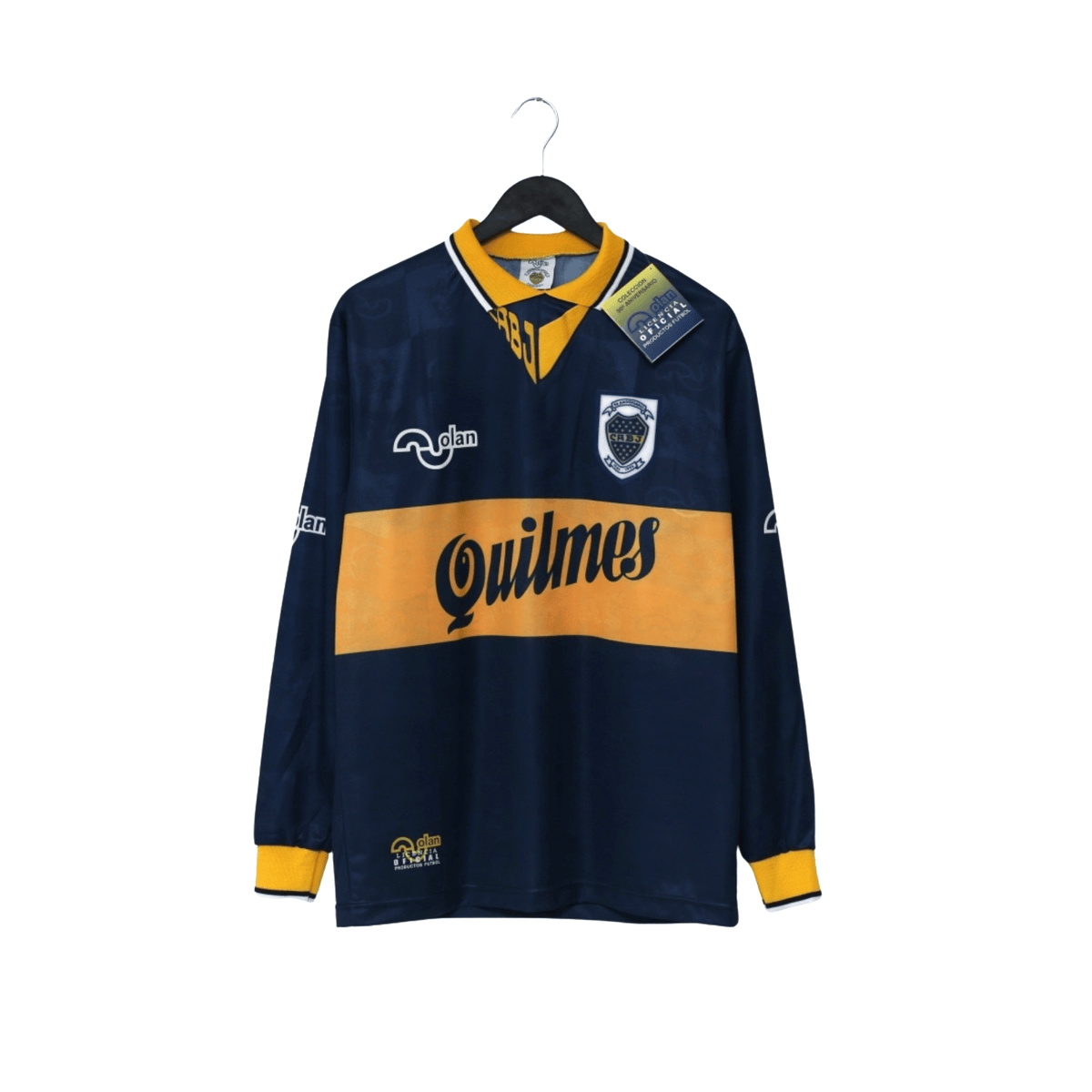1995/96 Maradona #10 Boca Juniors Olan Reissue Quilmes LS Shirt 40 42 44 BNWT