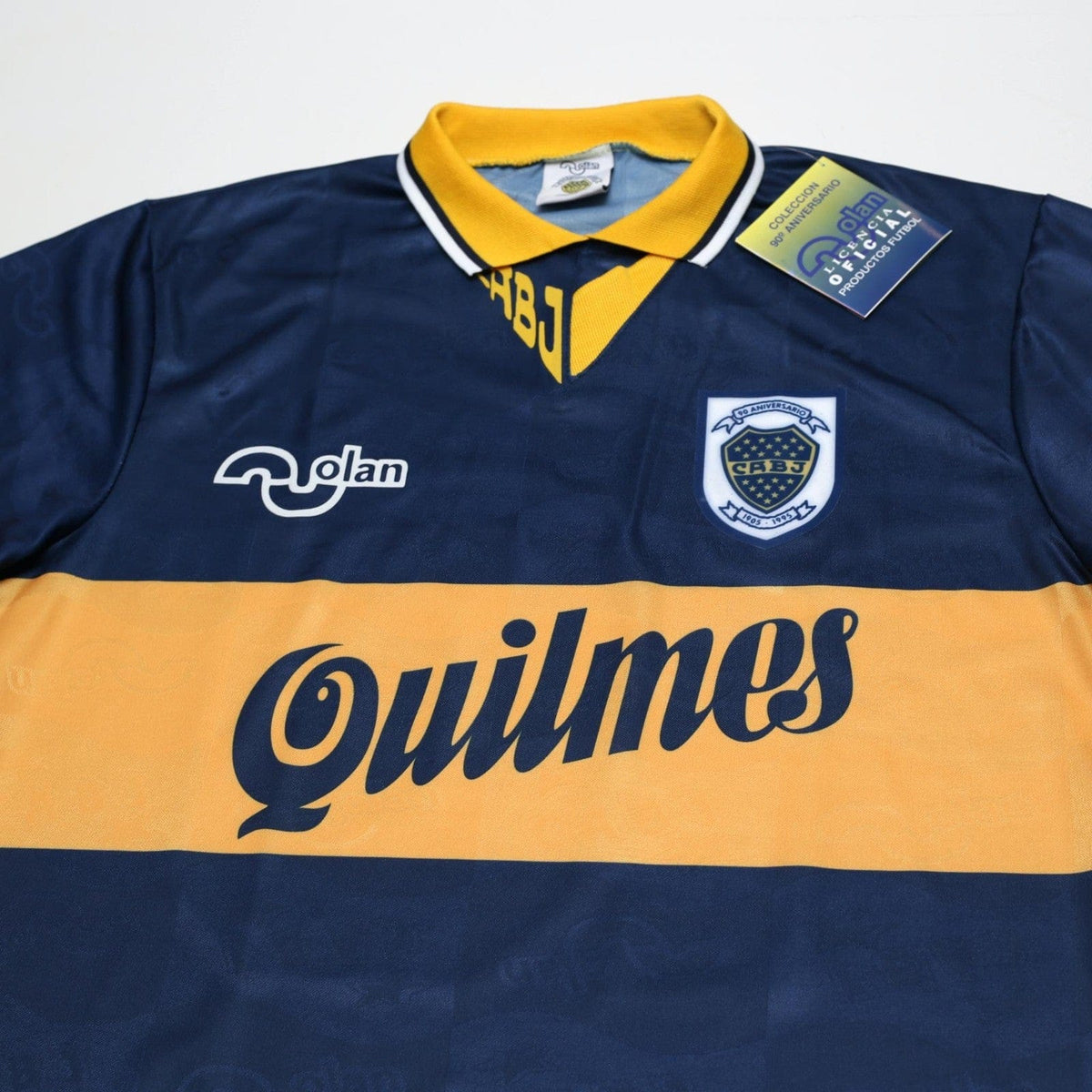 1995/96 Maradona #10 Boca Juniors Olan Reissue Quilmes LS Shirt 40 (M) BNWT