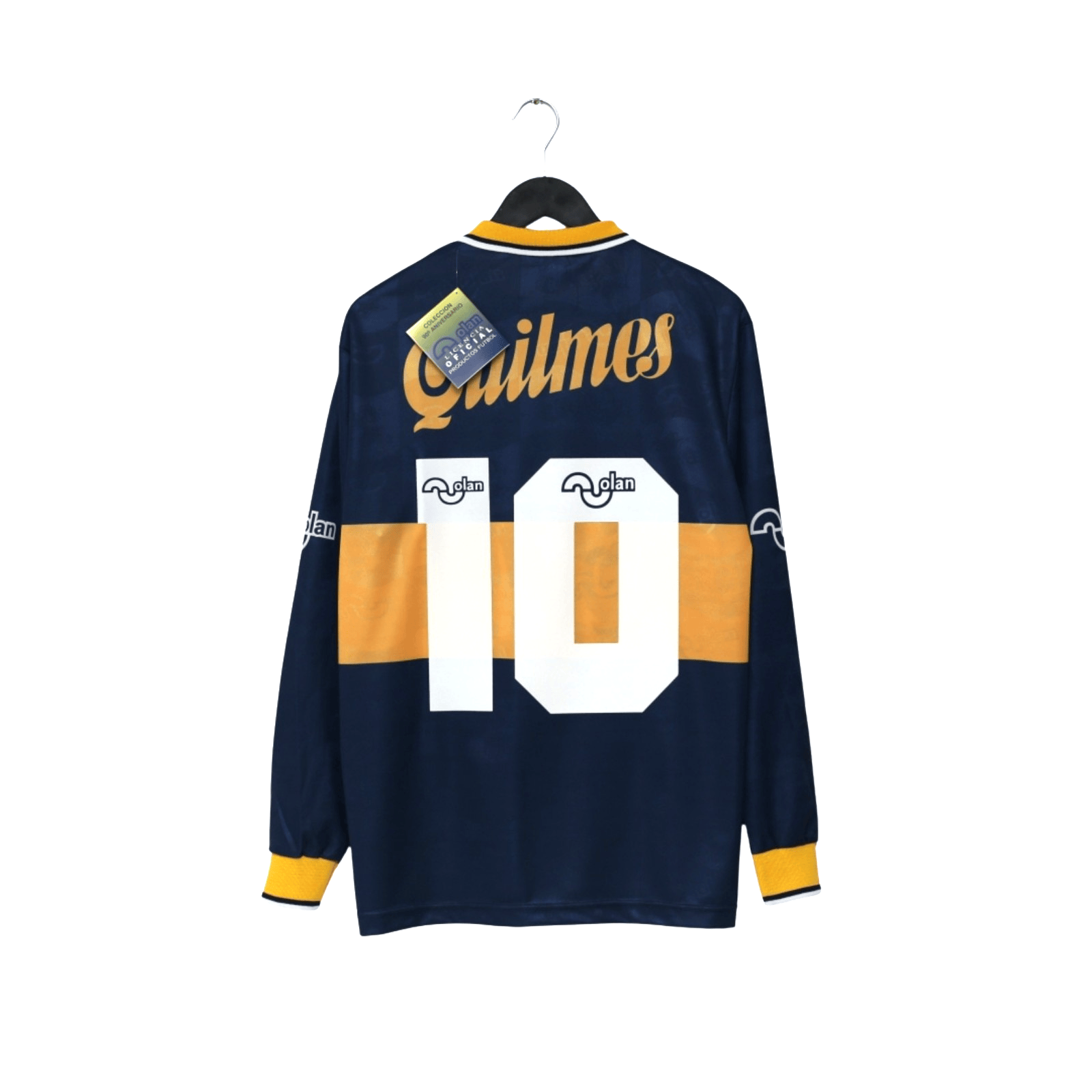 1995/96 Maradona #10 Boca Juniors Olan Reissue Quilmes LS Shirt 40 (M) BNWT